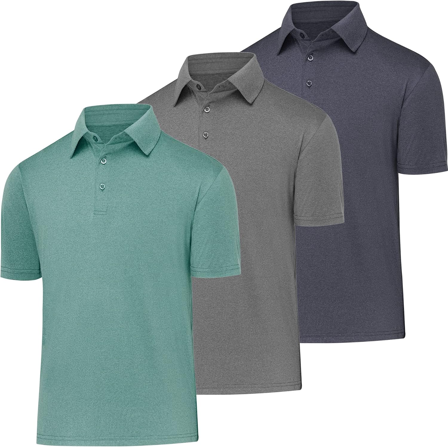 BALENNZ Golf Polos for Men Quick-Dry Athletic Mens Polo Shirts Short Sleeve Summer Casual Moisture Wicking Golf Shirt