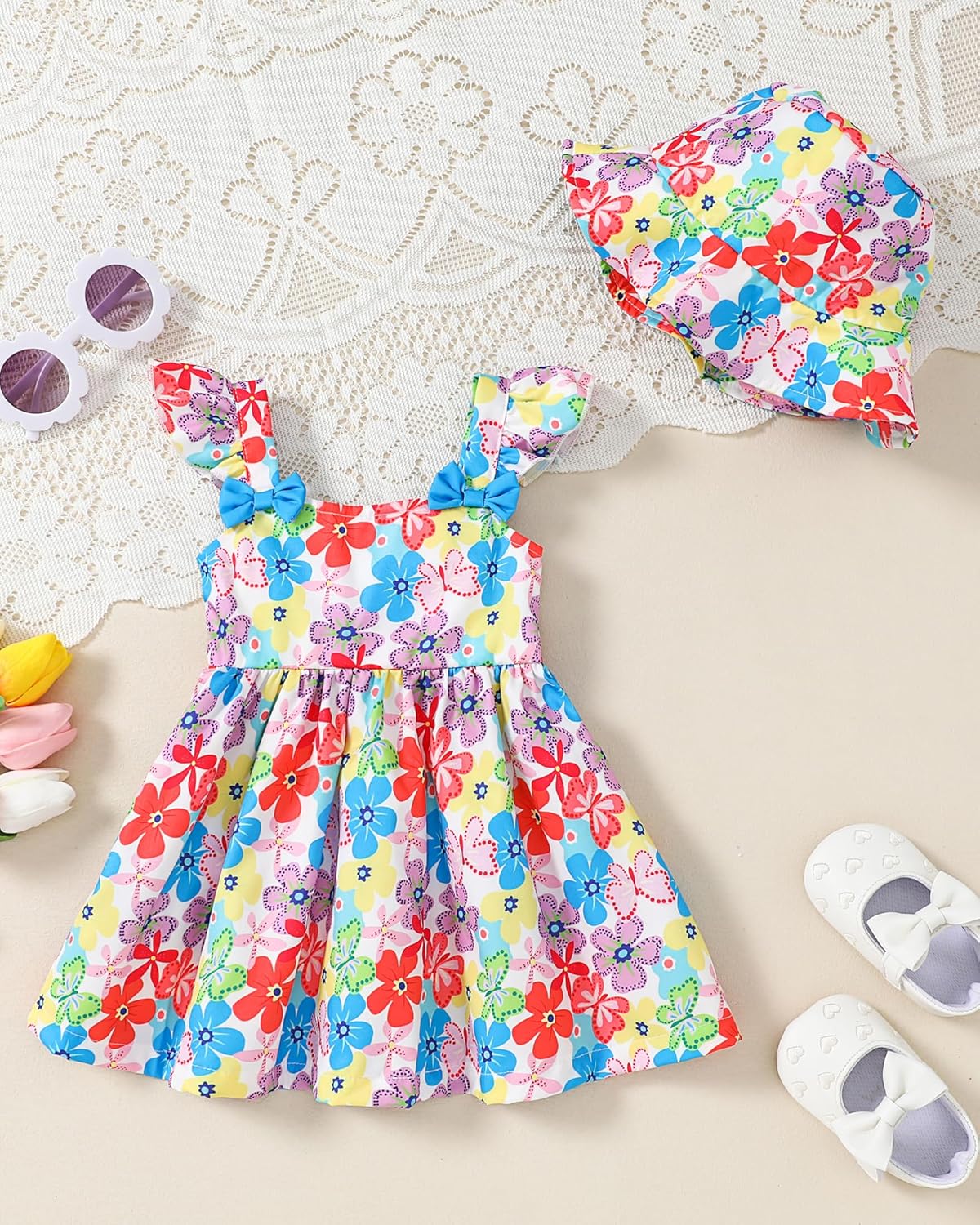 Baby Girl Dress Newborn Girls Summer Boho Dresses Infant Sleeveless Flower Sundress Todddler Baby Clothes - Image 3