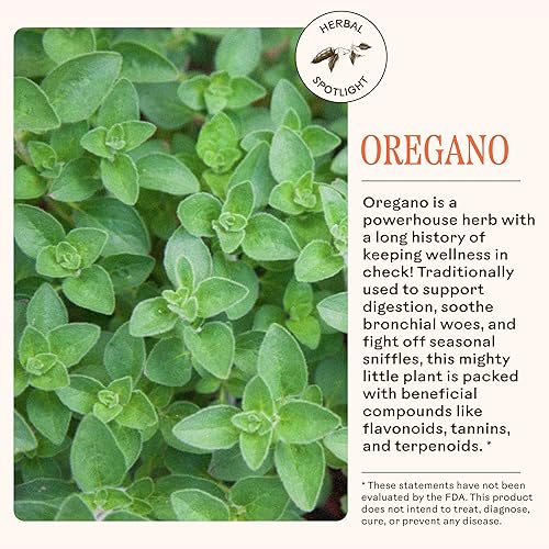 Miniatura 5 de Wooden Spoon Herbs Suplemento diario de bienestar de orégano  Apoyo inmunológico, salud digestiva y antioxidantes  Hoja de orégano orgánico y ajo