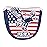 USA Eagle Magnetic Closure Golf Mallet Putter Head Covers for Odyssey Scotty Cameron Golf Builder