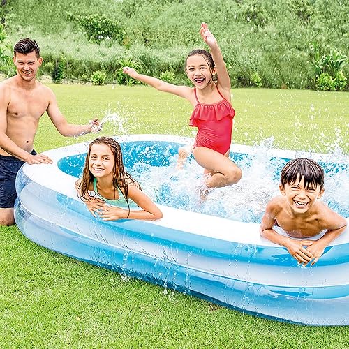 Miniatura 3 de Intex Swim Center - Piscina familiar inflable de 198 galones, azul (paquete de 3)