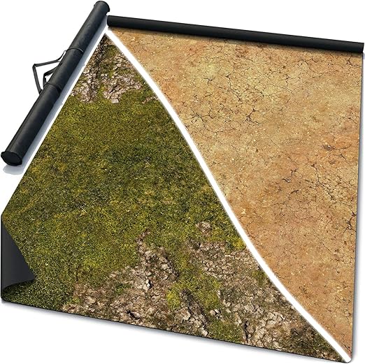 6’ x 3’ Double-Sided Mouse Pad Rubber Battle Mat: Homeland + Saraha + Bag