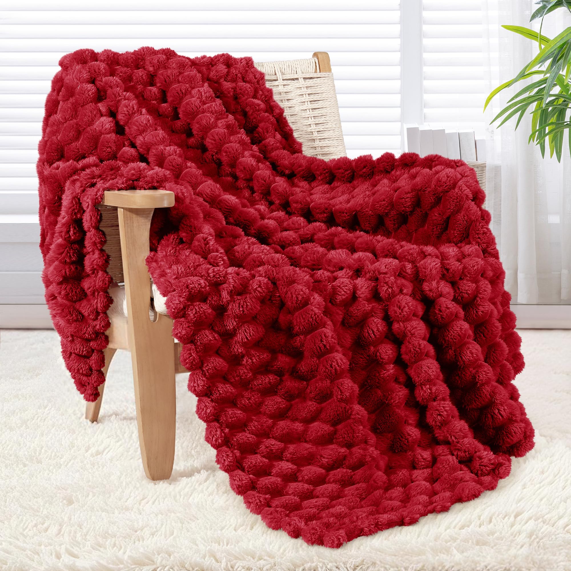 Whale Flotilla Throw Blanket for Sofa with Expanded 3D-Jacquard Pattern