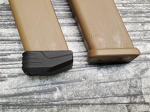 Miniatura 5 de Milspin Placa base de cargador con peso compatible con Glock Gen 1-5 | Beef Jones | Accesorios (Armor Black, modelos G17 17L 18 19 19X 22-24 26 27