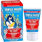Triple Paste 3X Max Diaper Rash Ointment for Baby, Maximum Strength with 40% Zinc Oxide Ointment for Serious Diaper Rash, 2 oz Tube