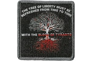 Gadsden and Culpeper 'Blood of Tyrants' Tactical Patch, Embroidered Hook and Loop Patch 3"x3"