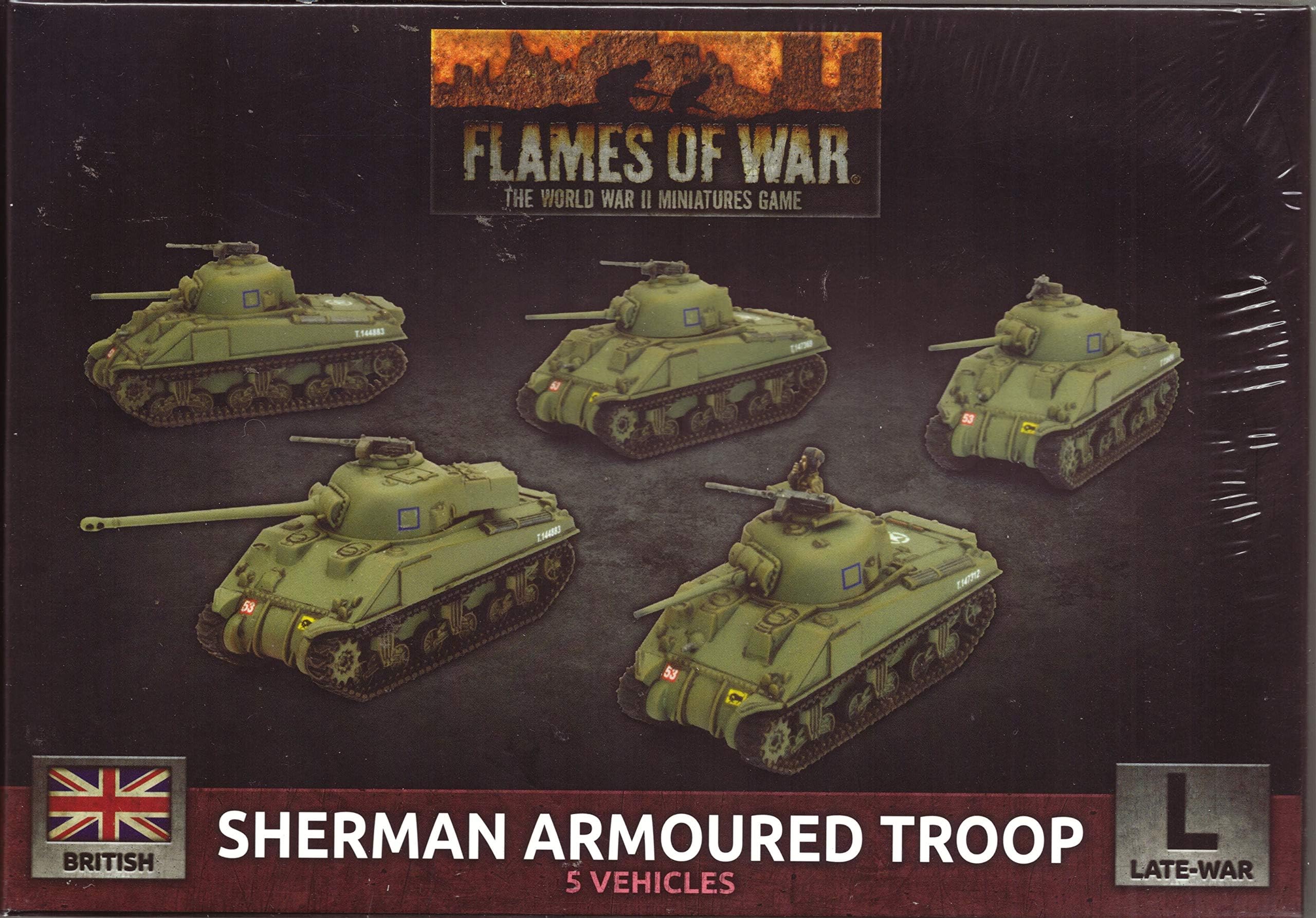 Battlefront Sherman Armoured Troop (x5 Plastic)