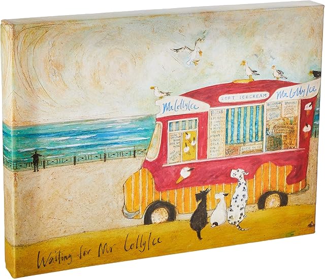 Art Group AFWDC92779 The Sam Toft Waiting For Mr Lollyice Canvas Print, Cotton, Multi-Colour, 1.8 x 30 x 40 cm