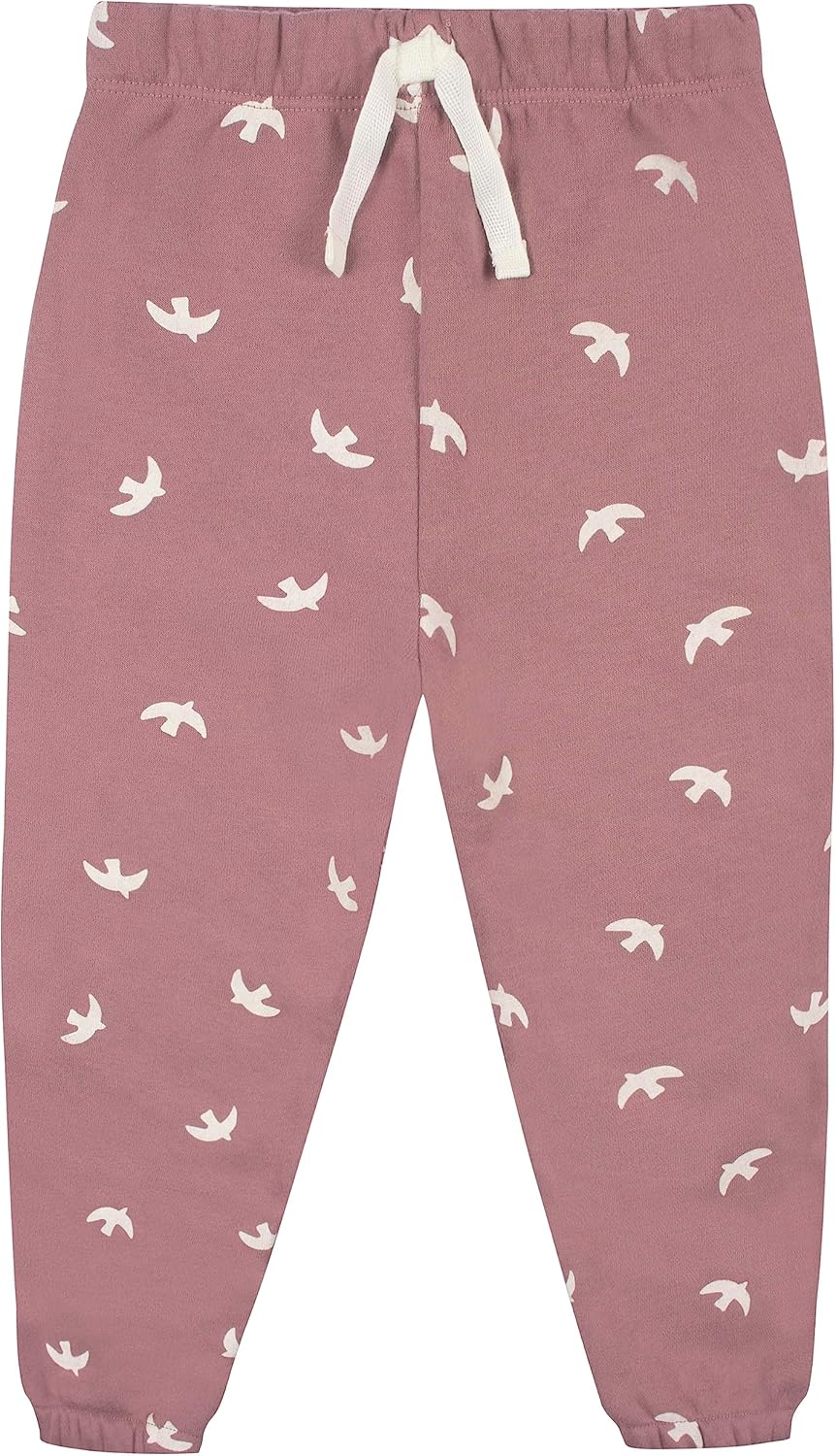 Gerber Baby Girls' Toddler 2-piece Fleece Sweatshirt and Jogger Set - Image 4