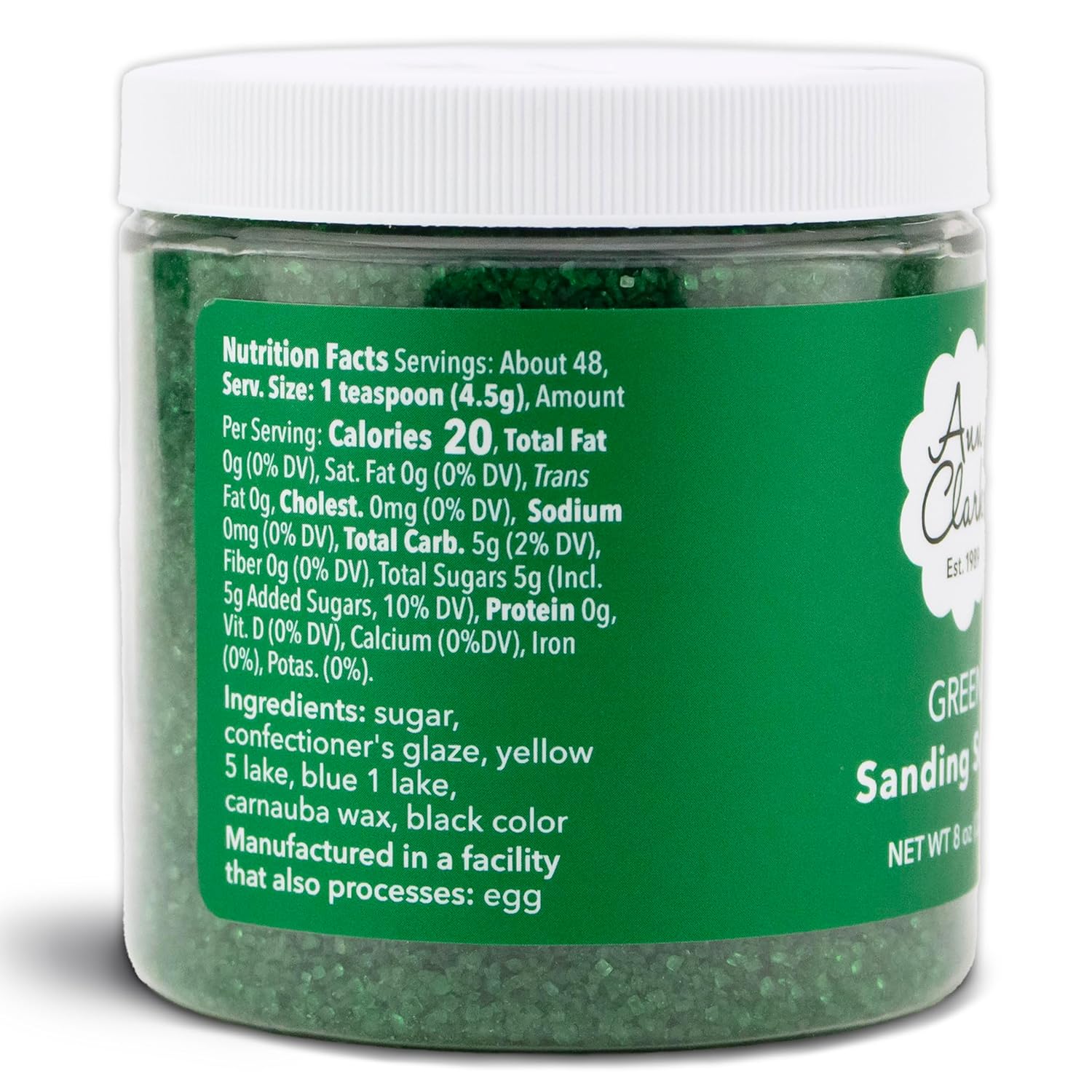 Ann Clark Green Sanding Sugar, 8 oz. - Image 6