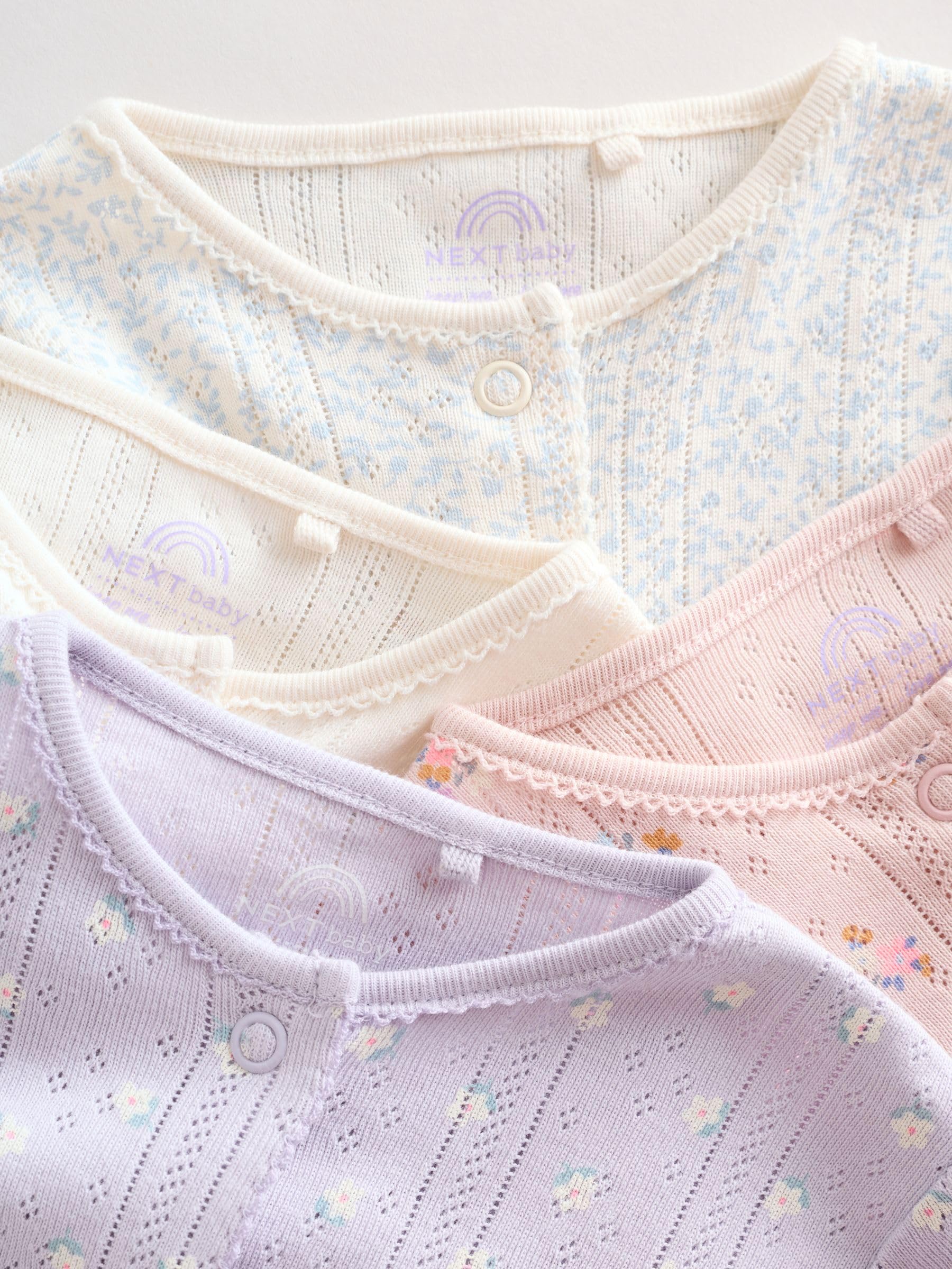 NEXT Baby Mädchen 4er-Pack Baby-Schlafanzüge