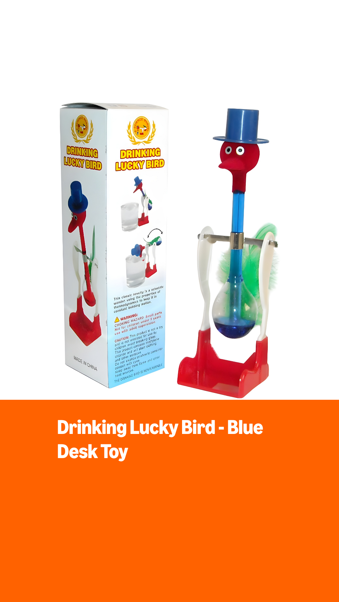 Vaso Líquido creativo sin parar Lucky Bird Divertido juguete de escritorio de agua de pato Perpetual Motion Vaso Líquido creativo sin parar Lucky Bird Divertido juguete de escritorio de agua de pato Perpetual Motion