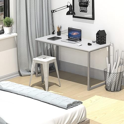 Miniatura 94 de SHW - Escritorio de 32 pulgadas para computador, oficina en casa, roble Roble,Negro,Espresso,Marrón