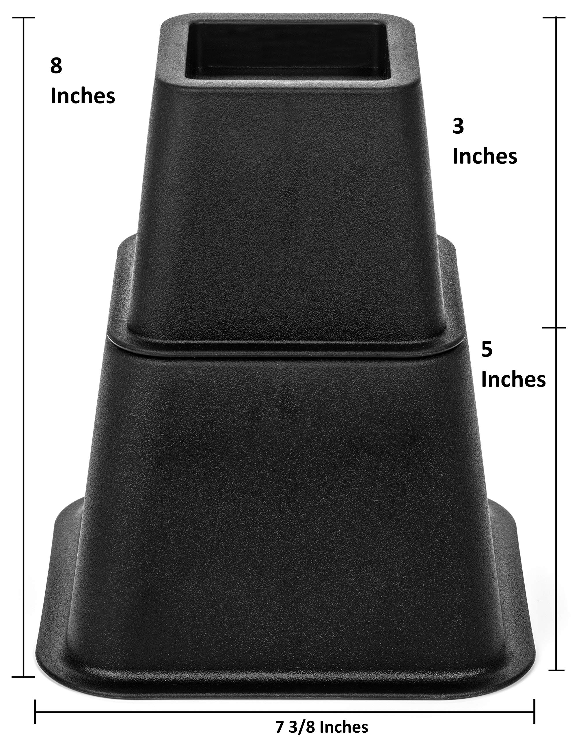 Buy Home Solutions Premium Adjustable Bed Risers or Furniture Risers