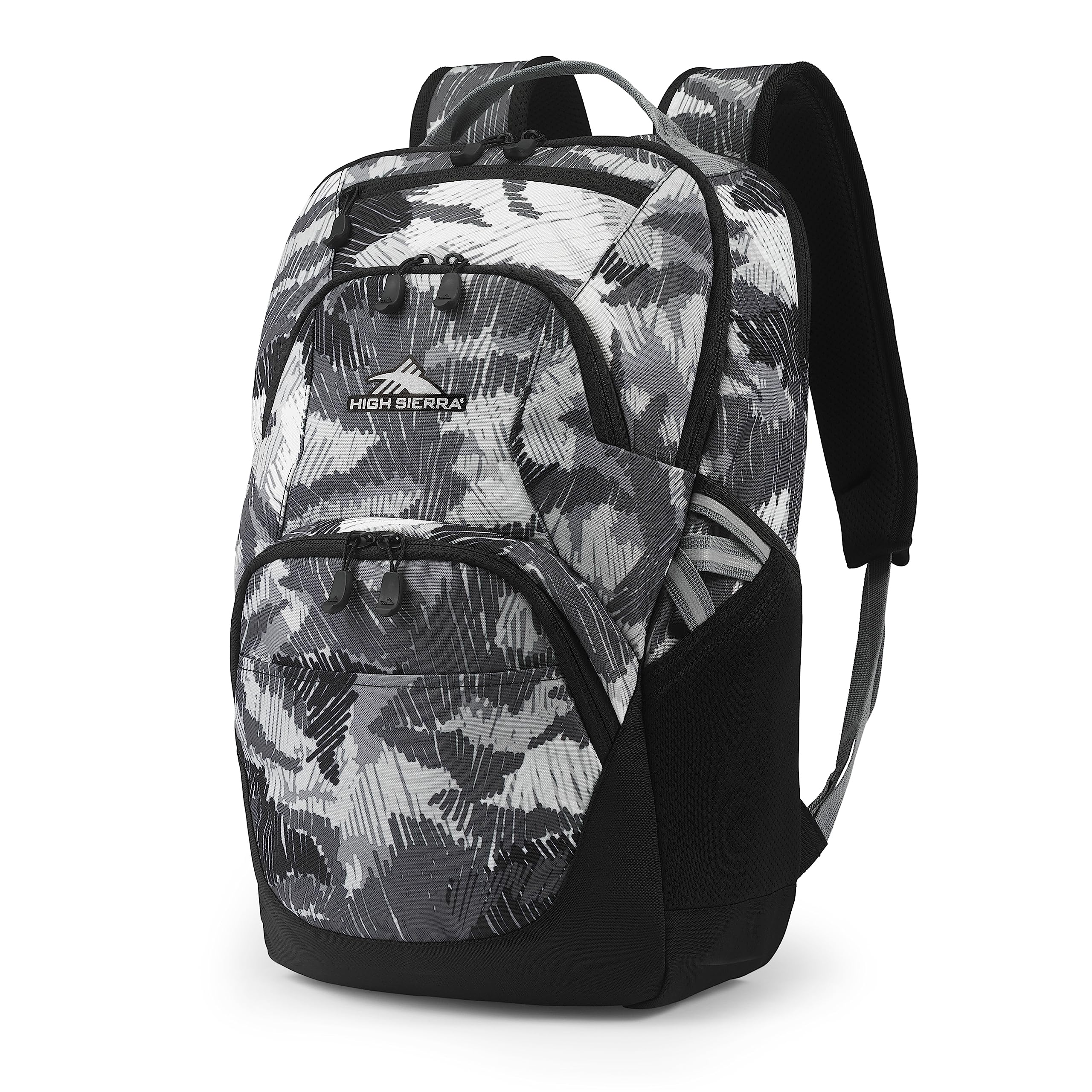 High Sierra Swoop SG Backpack, Travel or Work Laptop Bookbag with Drop Protection Pocket, and Tablet Sleeve, One Size, Scribble Camo