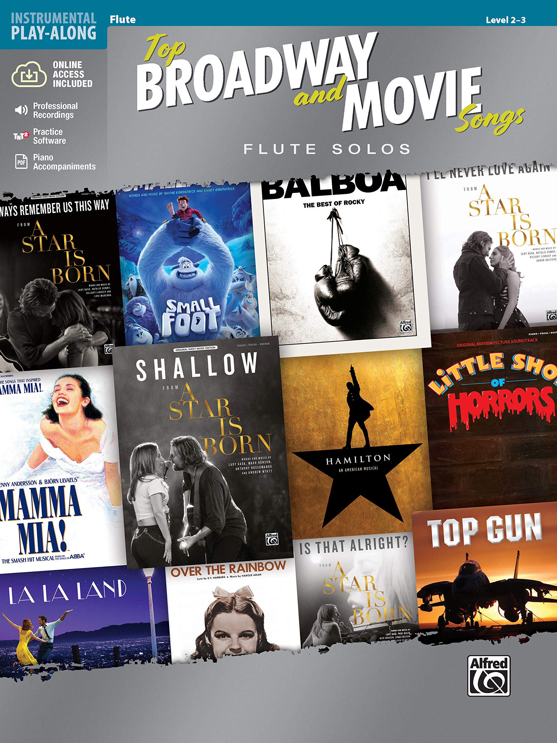 Top Broadway & Movie Songs Instrumental Solos: Flute Solos, Book & Online Audio/Software/PDF (Pop Instrumental Solos Series)