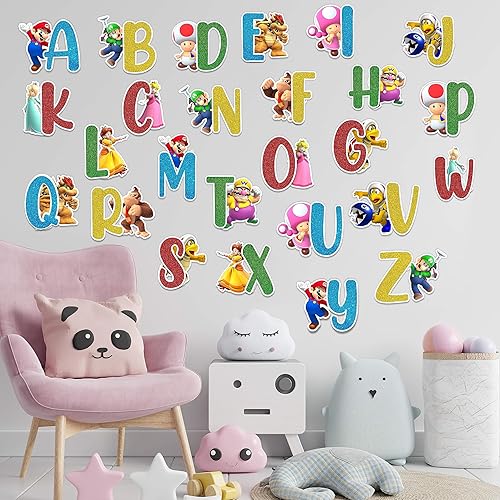 Seyal Pegatina de pared Supr Mario Alphabets disponible en Yaxa Colombia