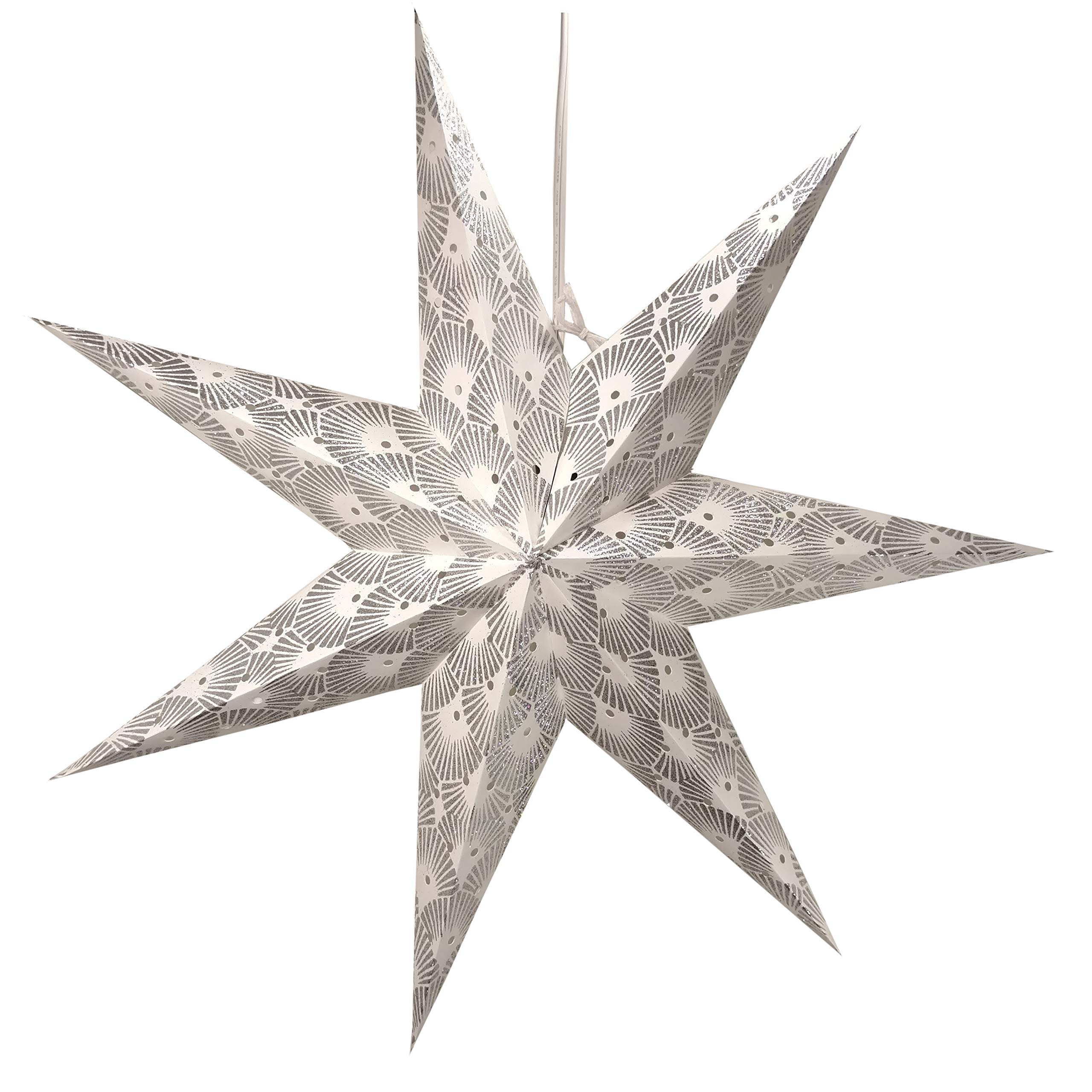 Nuclea Paper Star Lantern with 12 Foot Power Cord Included