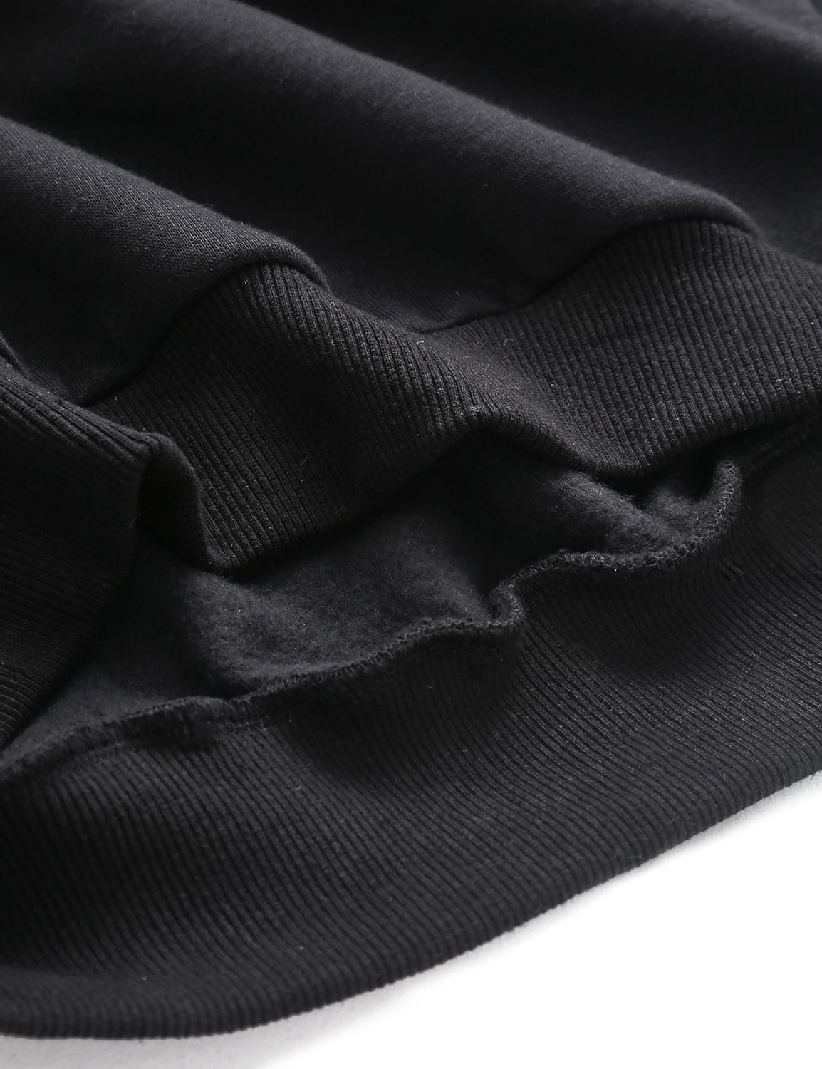 SweatyRocks Sweatshirt Pullover Fleece Drop Shoulder Striped Hoodie Small Black