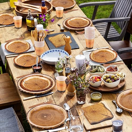 Vista 55 de durony 144 Pieces Sports Themed Paper Plates and Napkins Dinnerware Set Sports Birthday Party Tableware Paper Plates Napkins Forks Serve 24 for