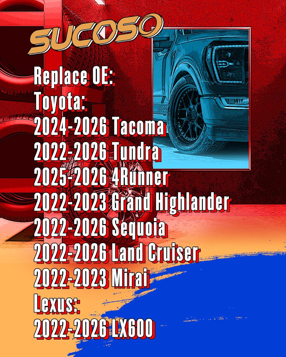 M14x1.5 OEM Lug Nuts for 2022-2026 Toyota Tundra Sequoia Stock Wheels, 24pcs Chrome 14x1.5 Lug Nuts for Tacoma 4Runner Grand Highland Land Cruiser Mirai, One Piece Mag Seat Lugnuts for Lexus LX570