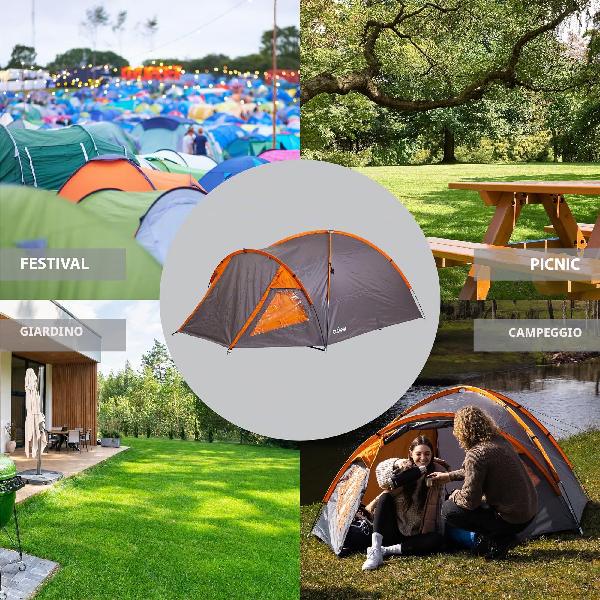 OUTLINER RD-T22-3 - Tenda per 3 persone