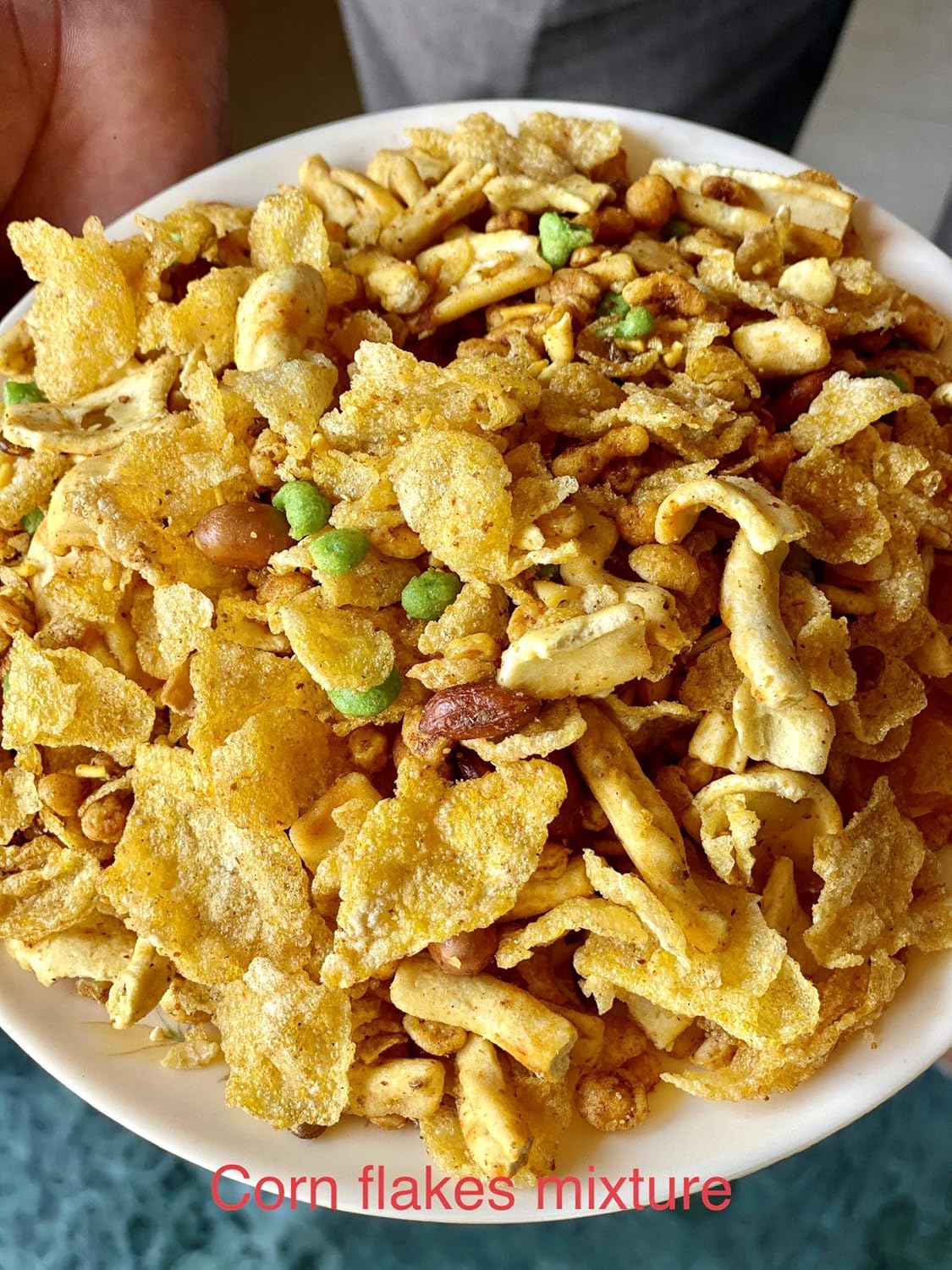 KUNDAN NAMKEEN Crispy & Crunchy Mixture Corn Flakes Namkeen Spicy Namkeen Teekha Namkeen Crispy