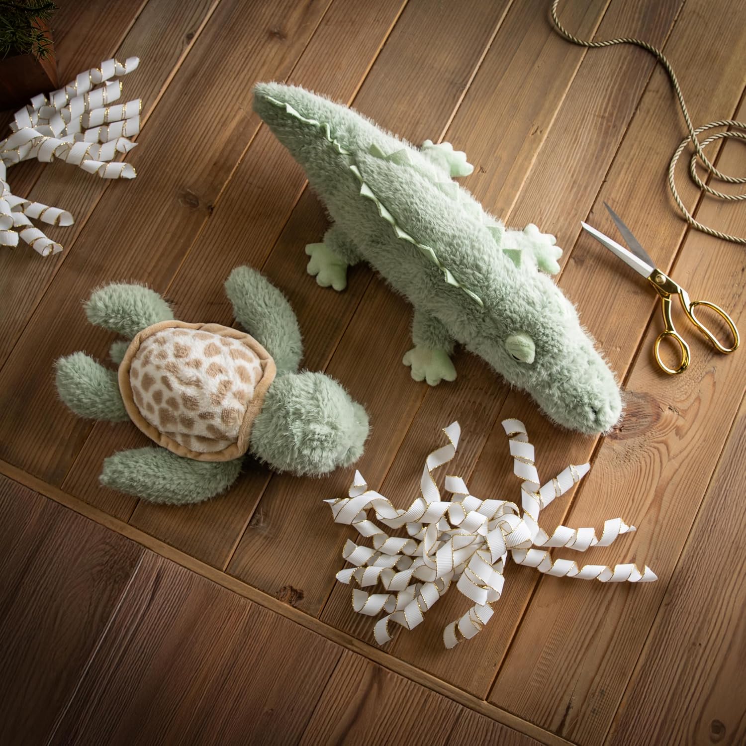 The Petting Zoo Sea Turtle Stuffed Animal Plushie, Gifts for Kids, Fuzzlez Sealife Animals, Tortoise Plush Toy 10 Inches