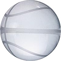 Vista 1 de Amlong Crystal Pisapapeles de baloncesto de cristal de 3 pulgadas con caja de regalo