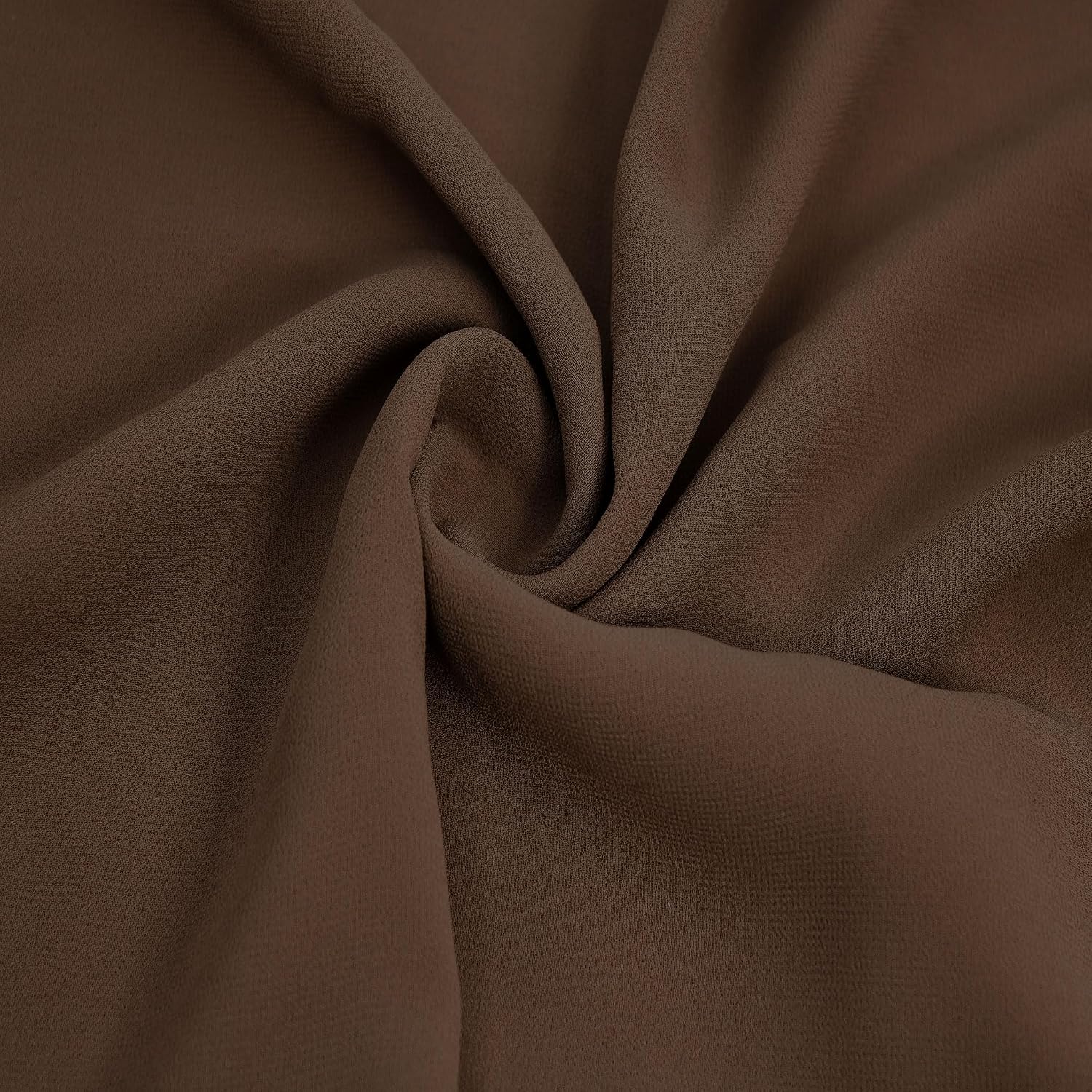 Chelsea Wool Dobby Chiffon Fabric (Toffee)