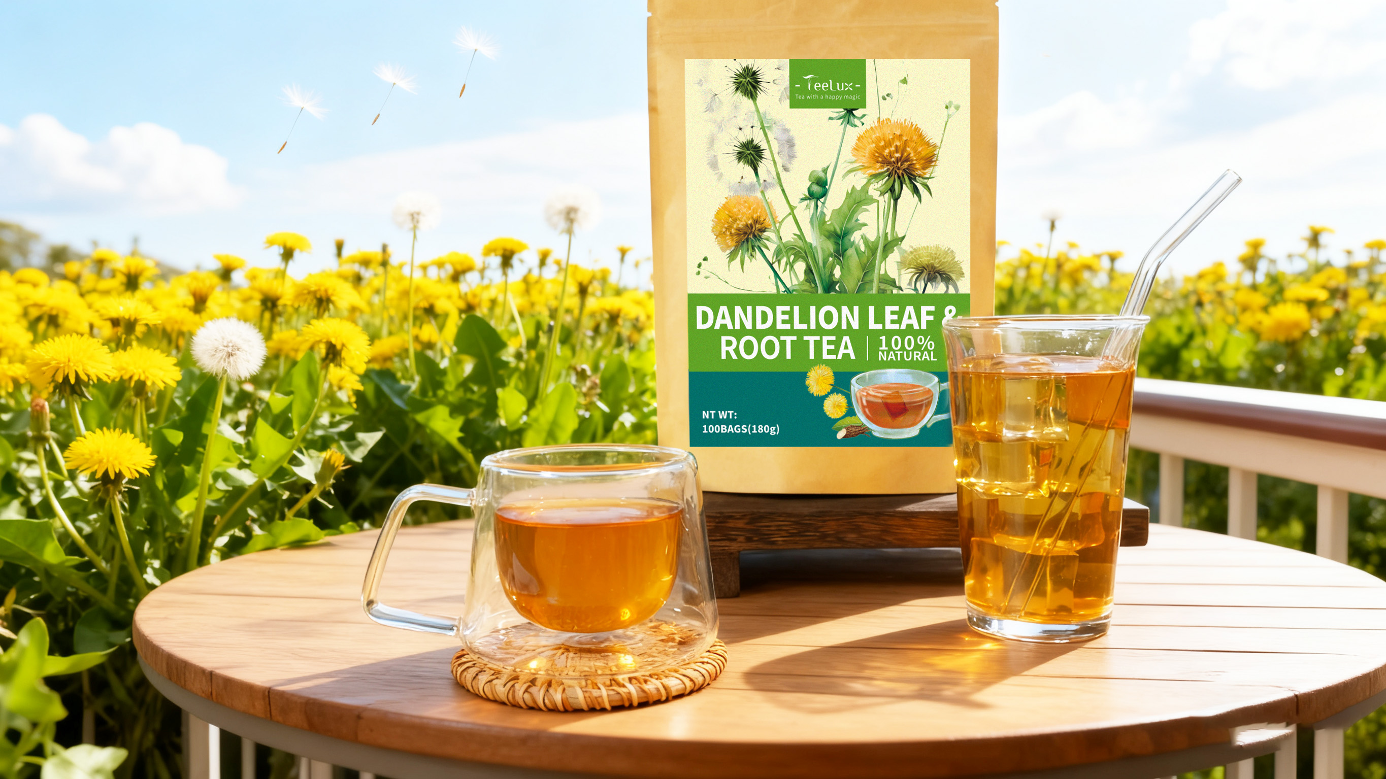 Amazon.com : TeeLux Dandelion Leaf & Root Tea Bags, Natural
