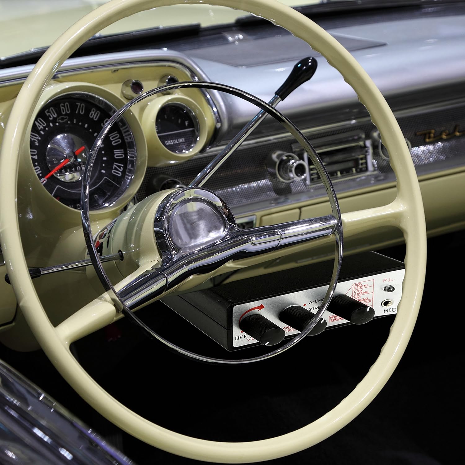 Pyle Car PA Siren Speaker System-Car PA System,Siren Horn,Handheld Microphone,Emergency Warning,Security Alarm System,6 Tones,350 Ft Range,30 Watt 12V Vehicle Alarm Security System-Pyle