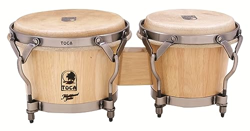 Bongo Toca Traditional Série en satin naturel de dimensions 7 et 8,5 pouces modèle 3900T