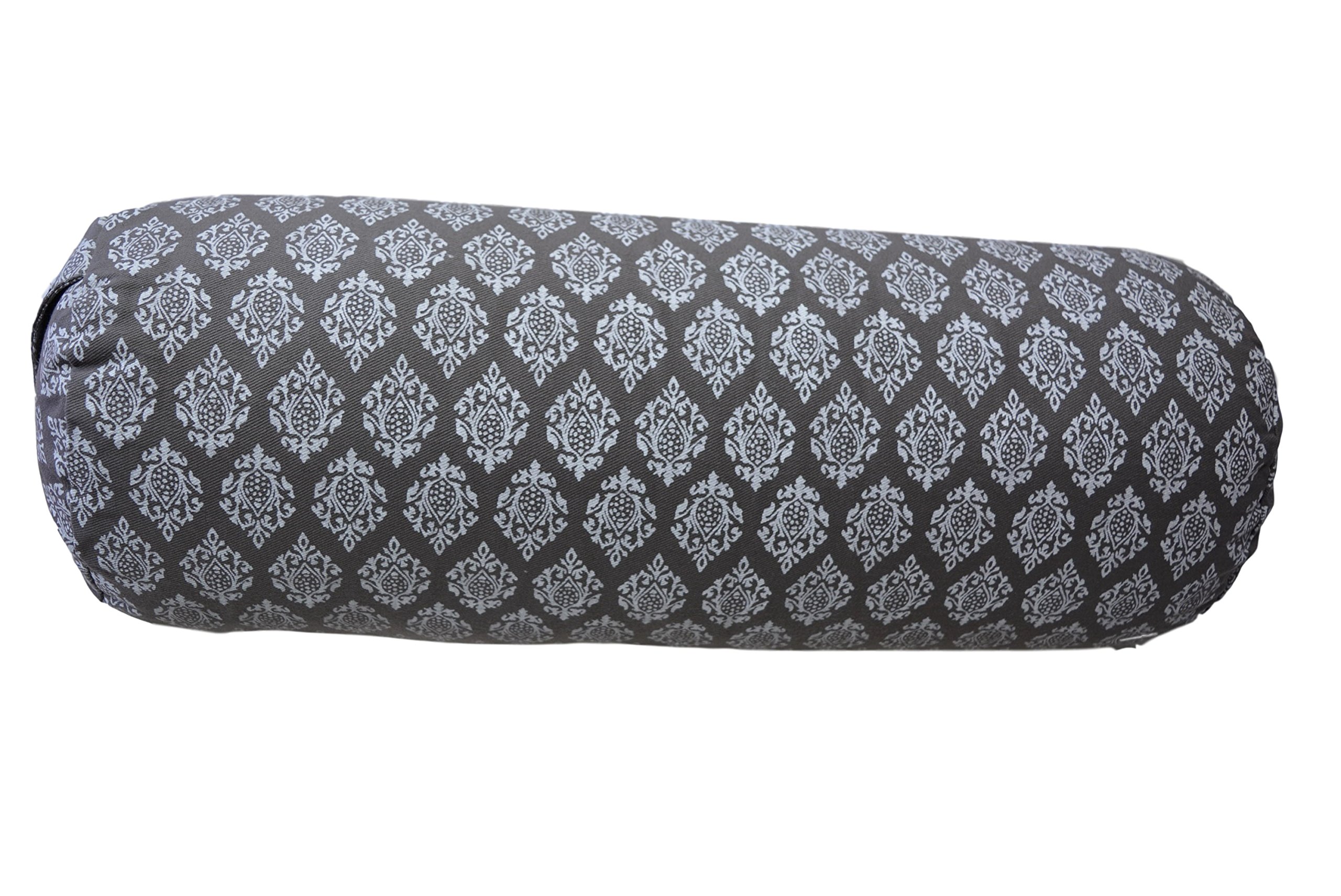 Yoga Bolster 65 x 22 cm 2018, Yin Yoga, cuscino da meditazione con guscio di grano saraceno