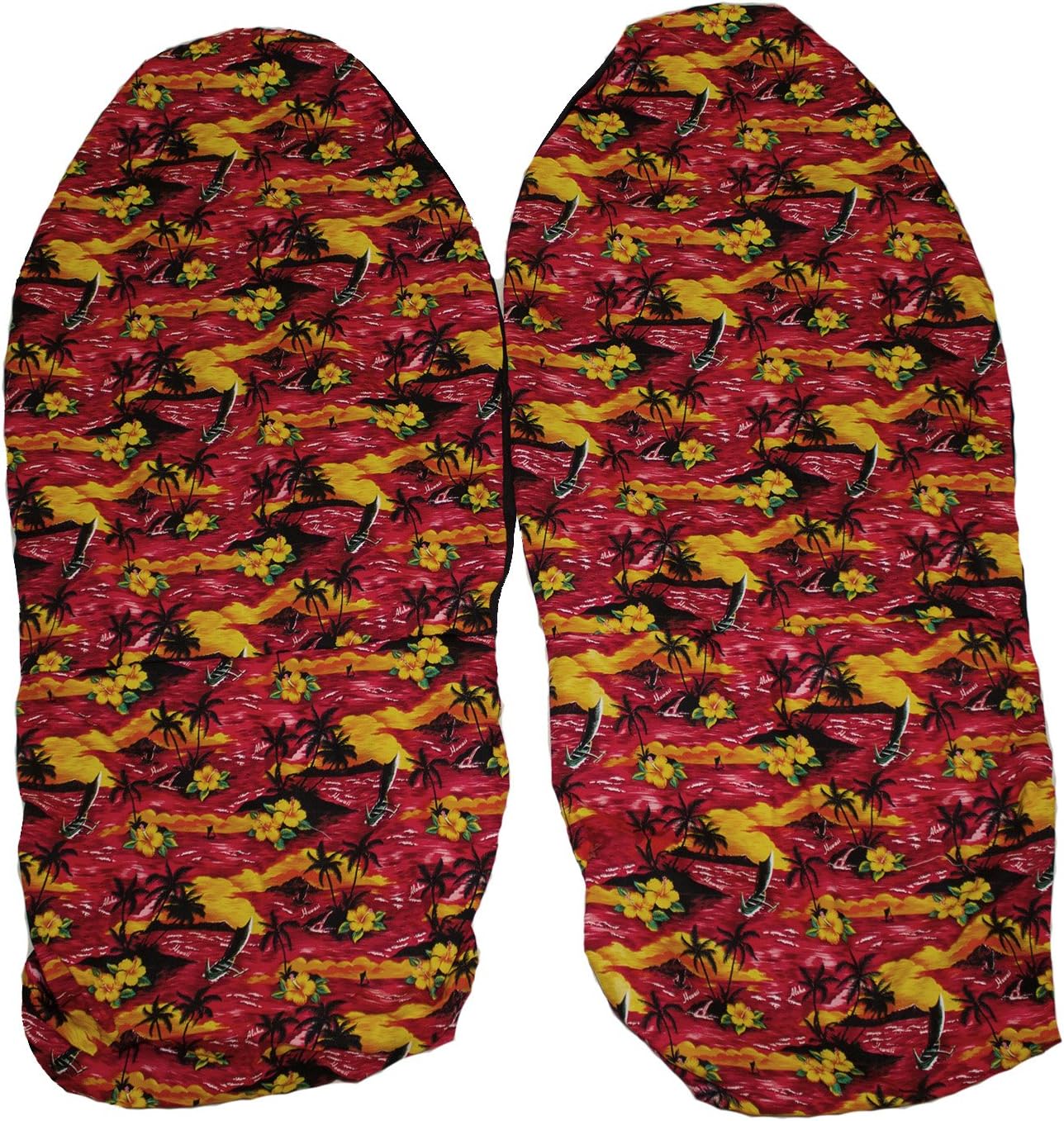 Hawaiian car seat cover, Aloha Sunset Red, Made in Hawaii
