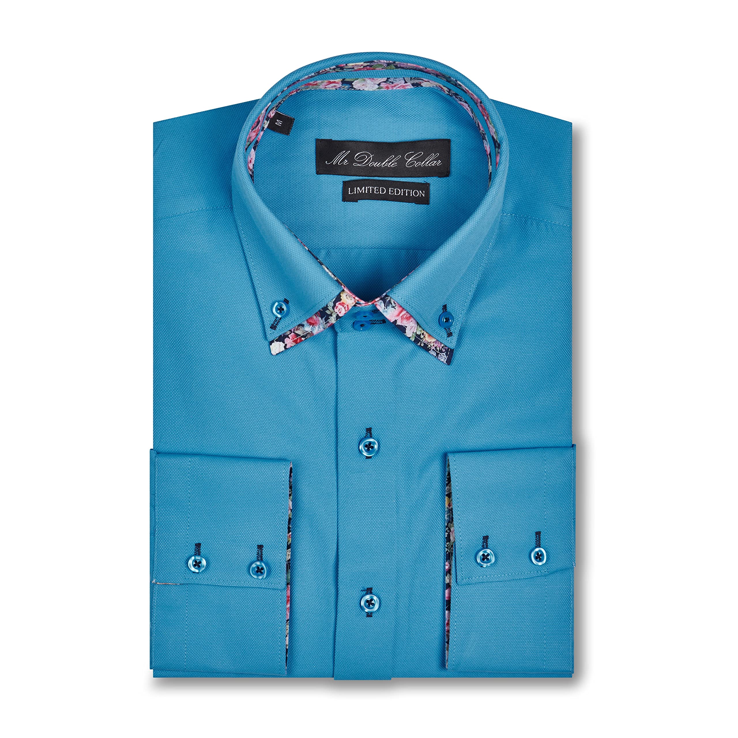 Chemise Oxford Paisley rose double col : l'excellence de la mode homme