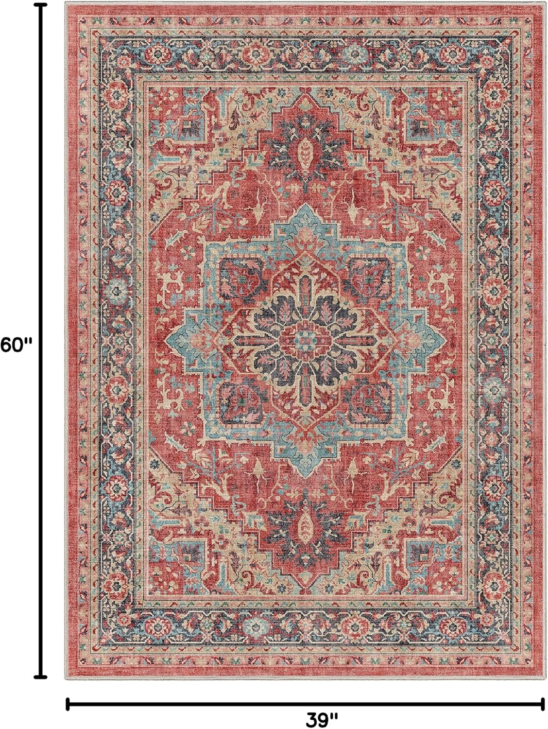 Well Woven Apollo Flatwoven Tirana Red 3'3" x 5' Area Rug