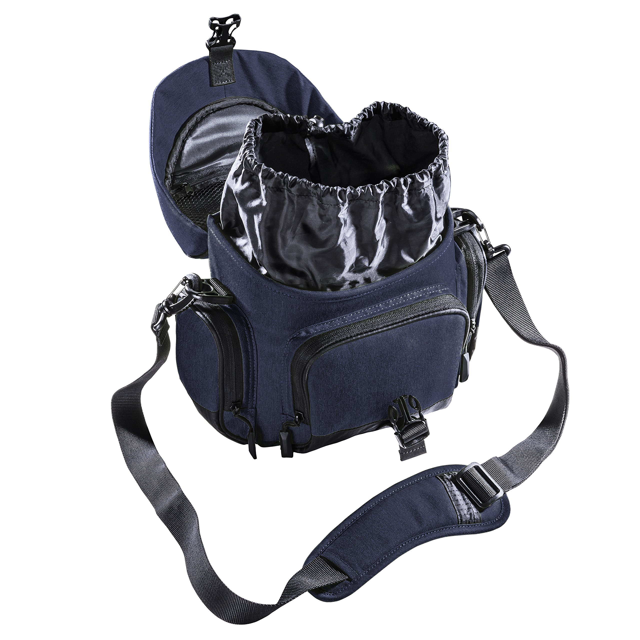 Mantona Premium Borsa per Fotocamera, Imbottito, per Fotocamera DSLR e Accessori, Fotocamera Sistema, Fotocamera DSLM, Obiettivo Aggiuntivo, con Tasche Aggiuntive, Impermeabile, Antracite