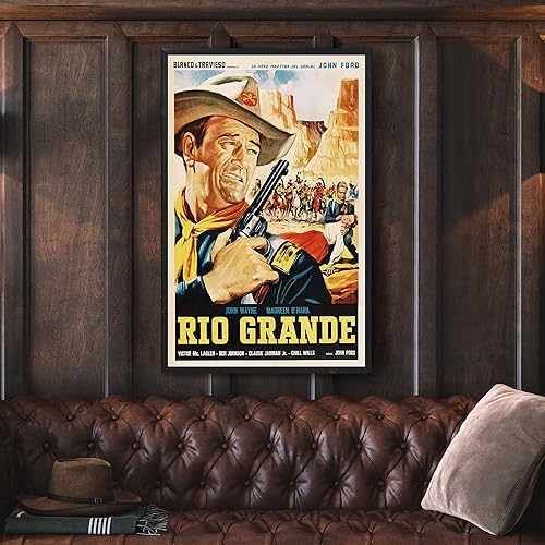 Miniatura 2 de Posterazzi Rio Grande John Wayne 1950 - Póster impreso (24 x 36)