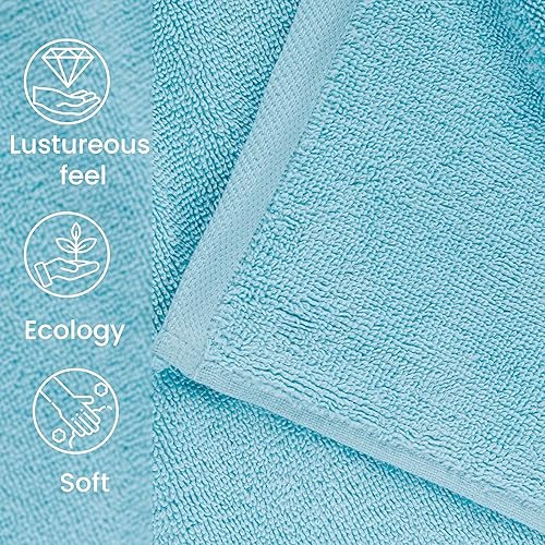 Miniatura 7 de Juego de 2 toallas de baño de 100% algodón de 600 GSM, 40 x 80 pulgadas, toallas de baño extra grandes altamente absorbentes, toallas de baño de