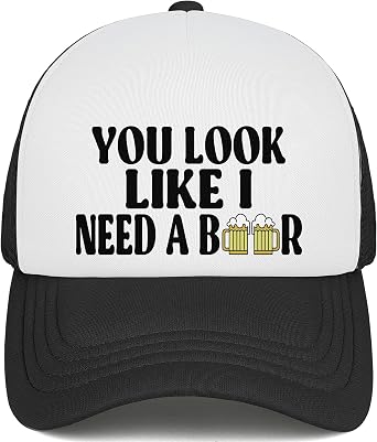 Funny Trucker Hat Funny Hats for Men and Women Gag Gifts Baseball Cap with Cotton Front and Breathable Mesh Back