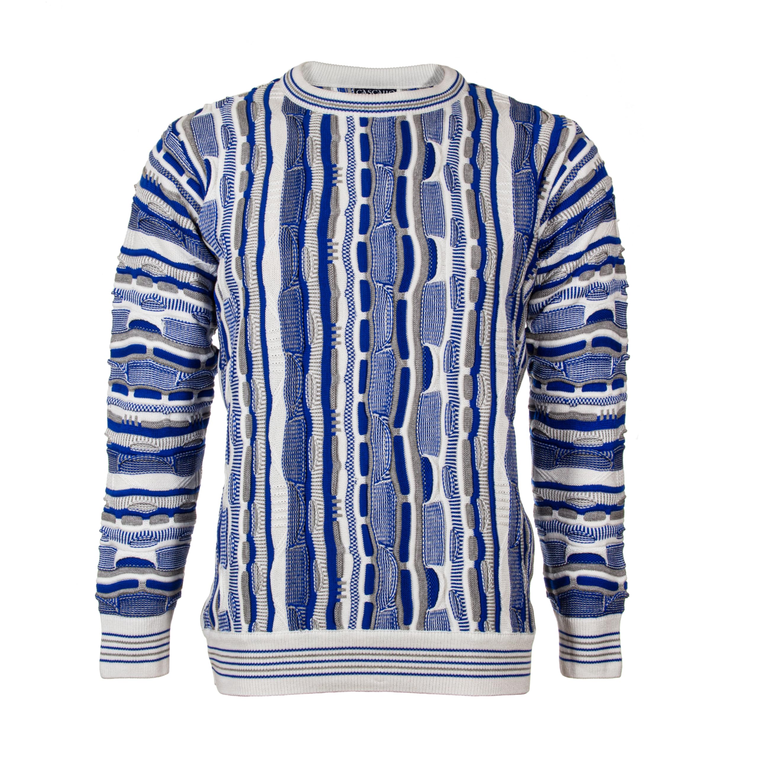 CASCALLO Strickpullover Herren | Style: Marco | Gestrickter Luxus Designer Rundhals-Pullover