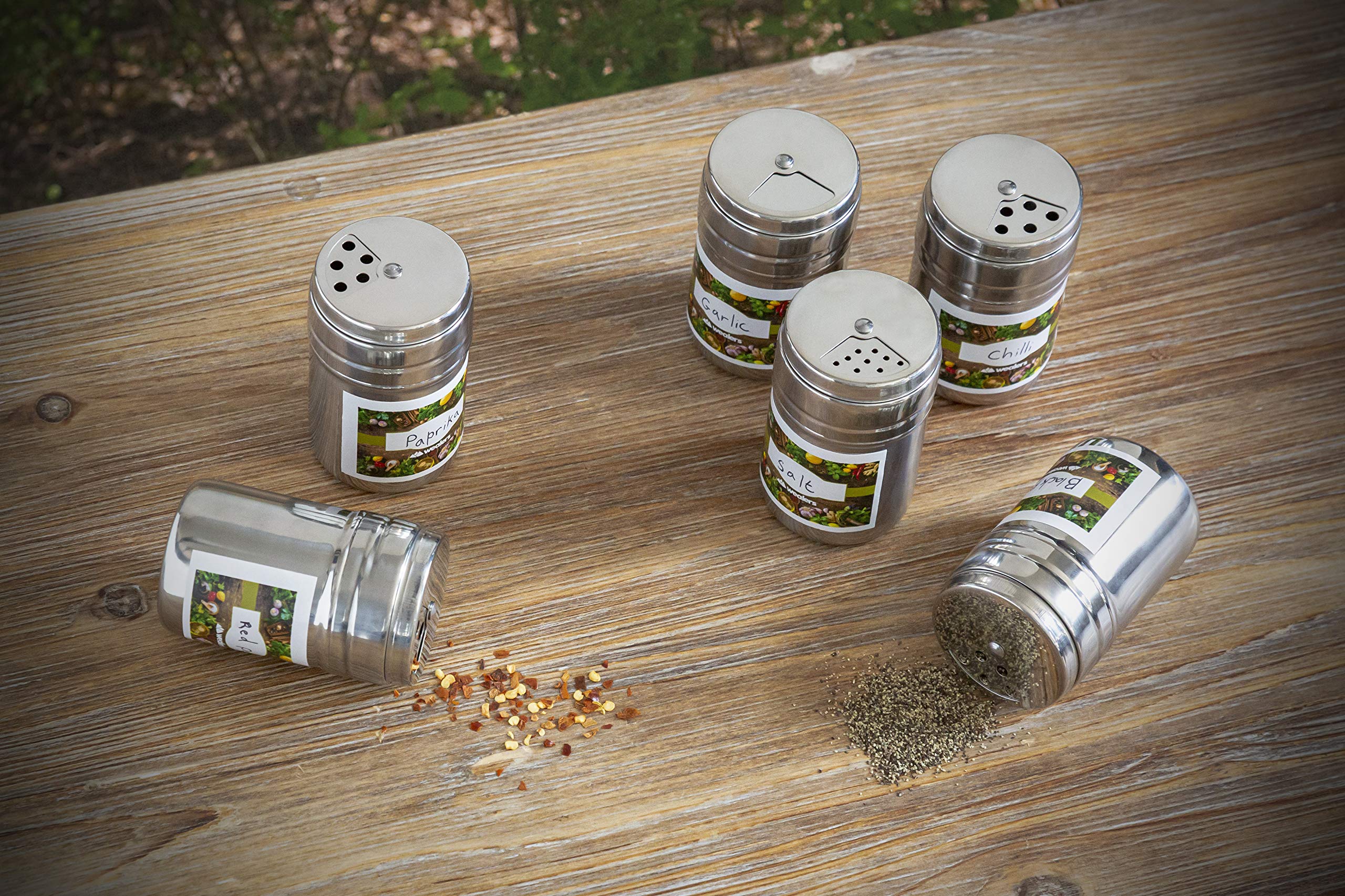6 stks/set Spice Shaker Kruidenfles, Jar Kruiderij Opbergcontainer met Dienblad, Duidelijke Kruidenrek Kruidenpotten Opbergrek Keukenaccessoires - Multi Color 6 stks/set Spice Shaker Kruidenfles, Jar Kruiderij Opbergcontainer met Dienblad, Duidelijke Kruidenrek Kruidenpotten Opbergrek Keukenaccessoires - Multi Color