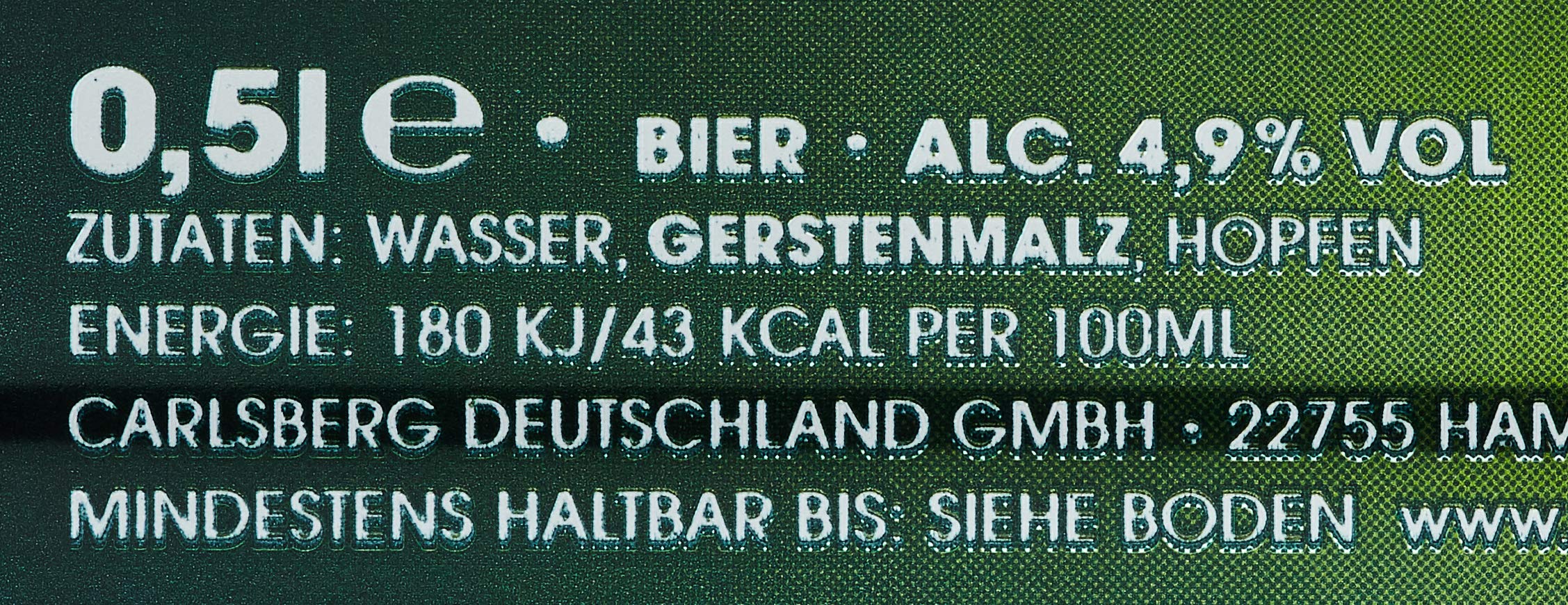 Tuborg Pilsener, Bier Dose Einweg (24 X 0.5 L) Dosenbier
