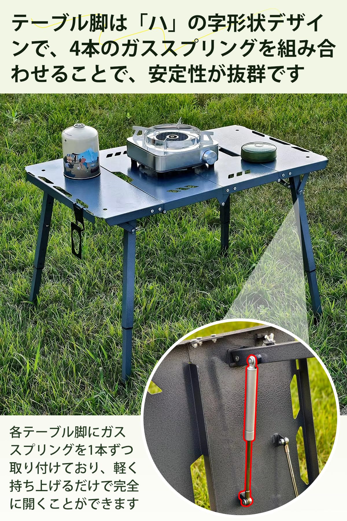 Amazon.co.jp: KKECHR キャンプ テーブル アウトドアテーブル 3段階高