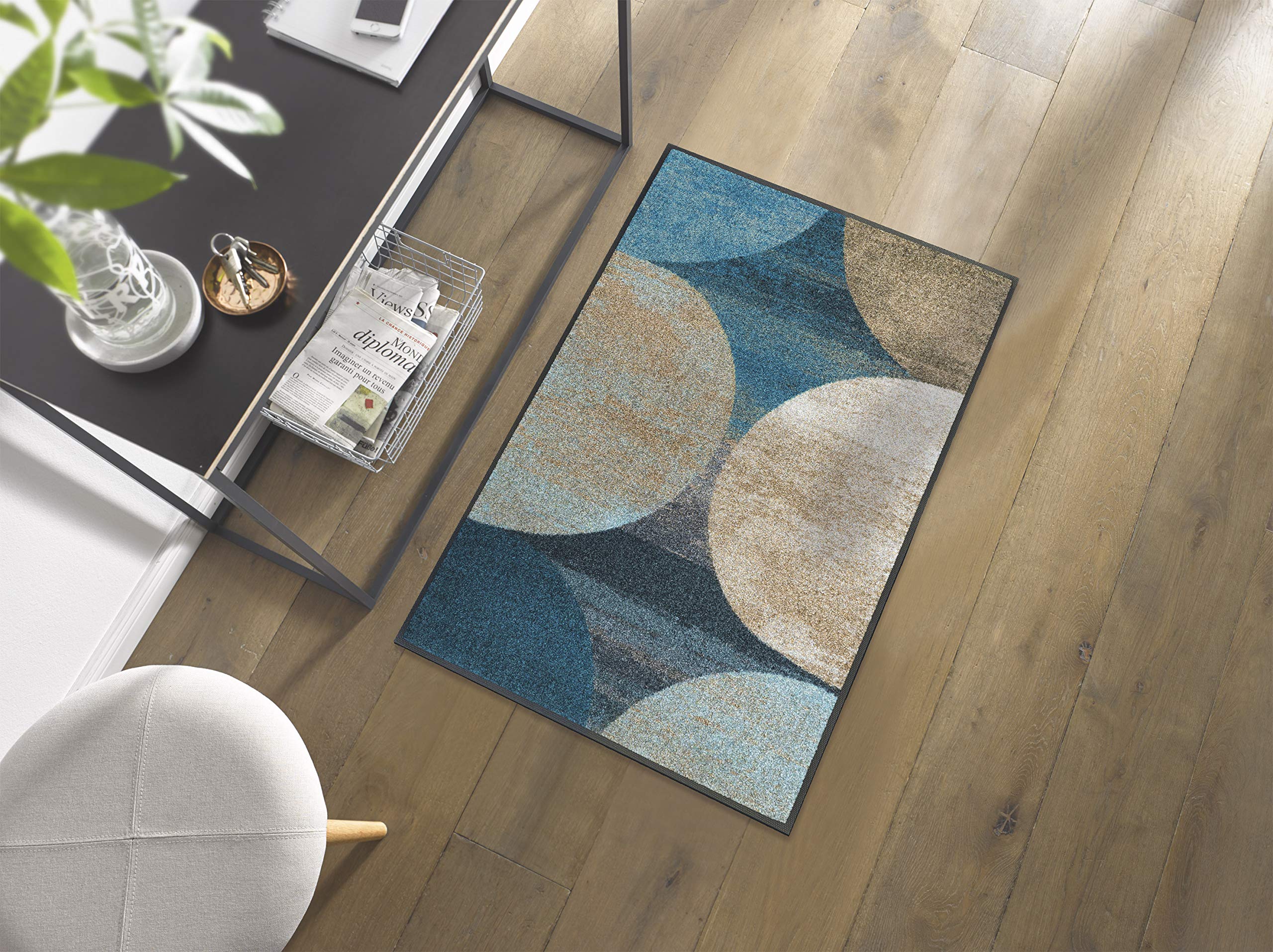 Wash+Dry Alfombra Galaxia 60x85cm, Adecuada para Interiores y Exteriores, Lavable
