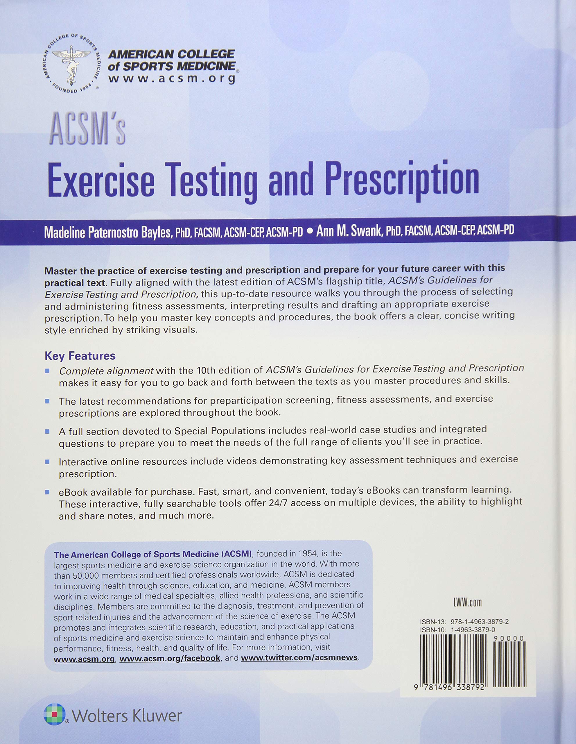 ACSM'S Exercise Testing And Prescription (American College of Sports Medicine)