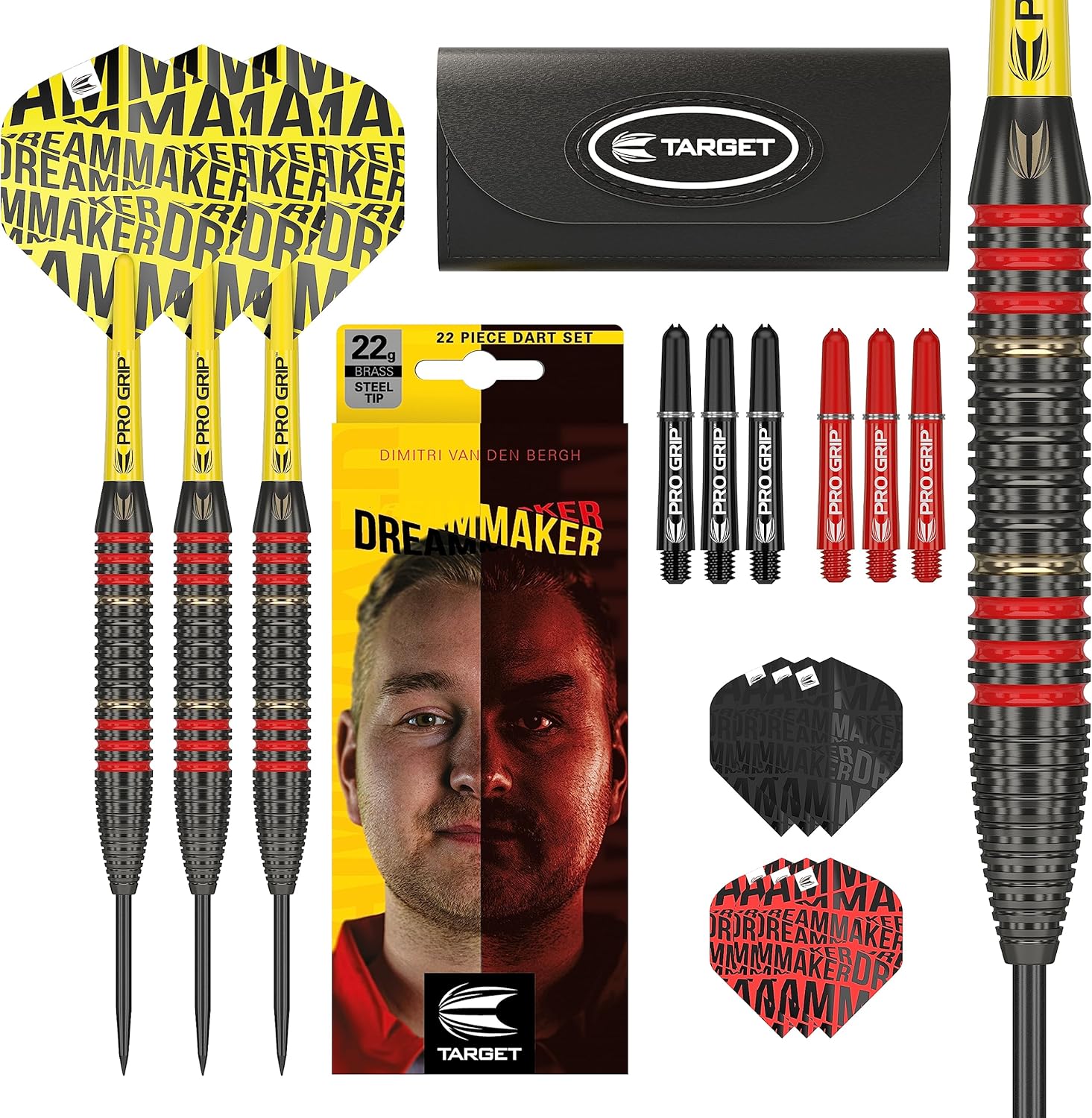 Target Darts Dimitri Van den Bergh Dream Maker Adult Steel Darts Set