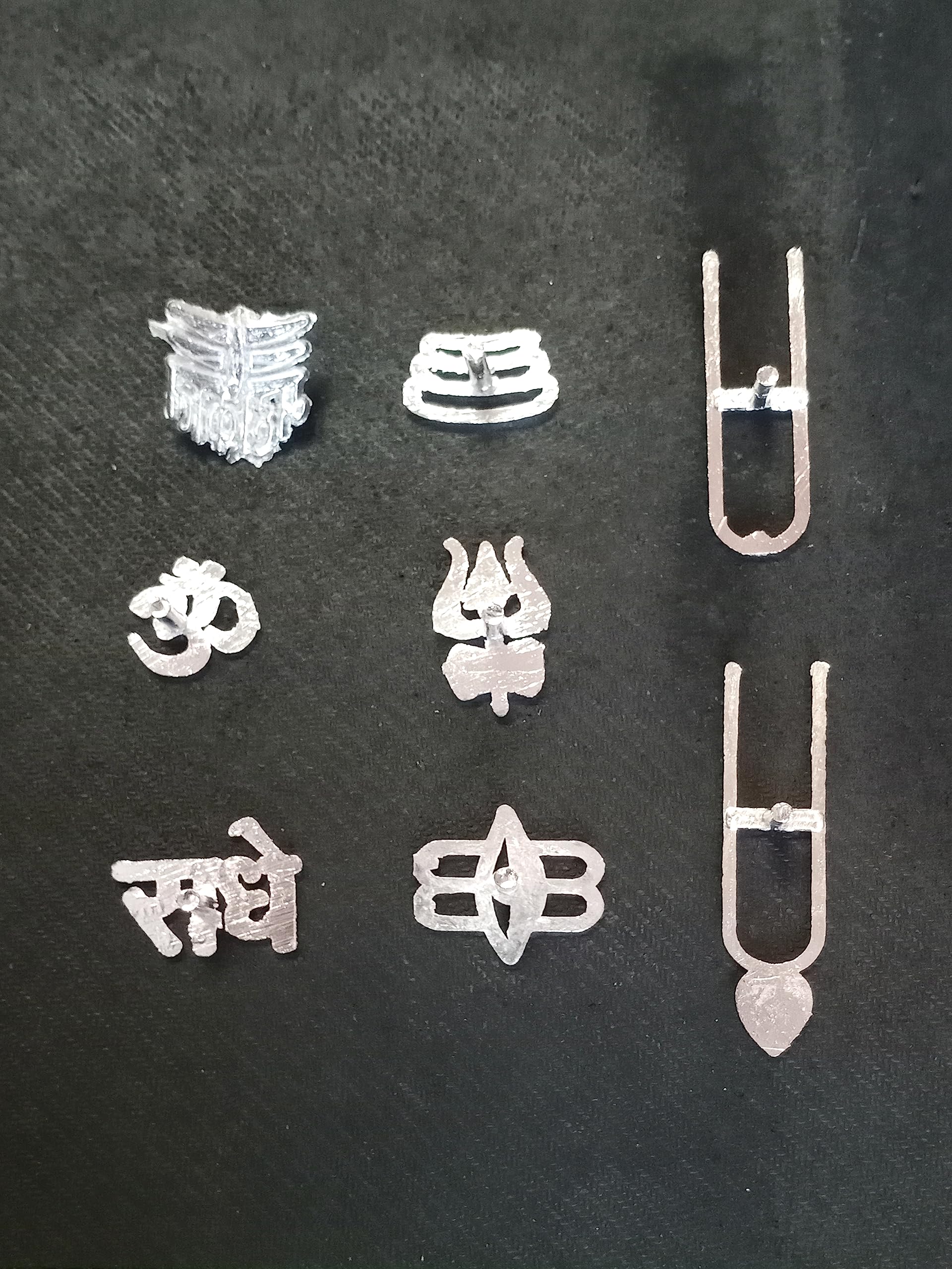 Tilak Stamp Pack of 8 - Different Religious Symbol Forehead Deity Ornament