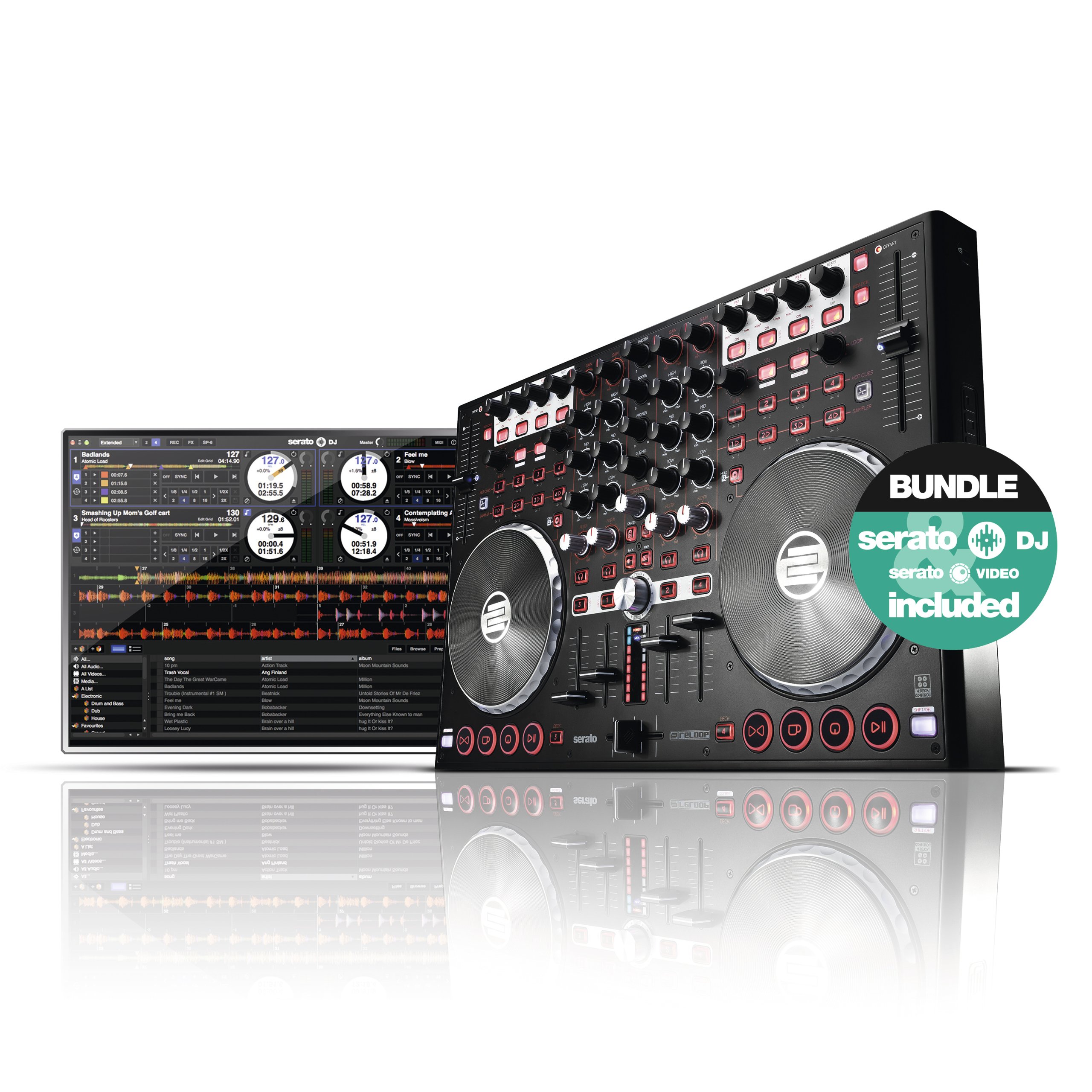 Amazon.com: Reloop Terminal Mix 4 Controlador incluido con Serato